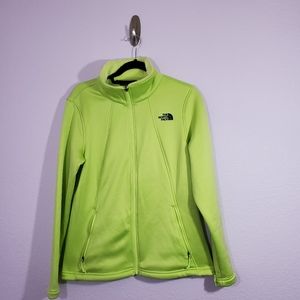 The North Face lime-green Fleece sweater size L